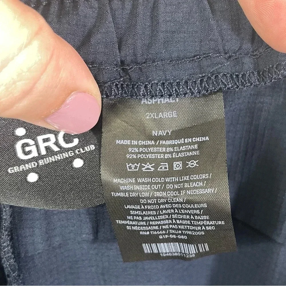 Men's Grand Running Club (GRC) Asphalt Pants - Color:‎ Blue, Size: XXL